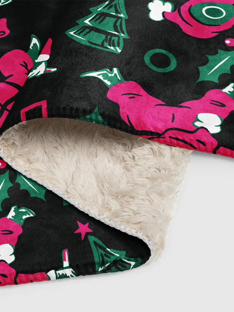 Squid Game Tis' The Season Sherpa Blanket
