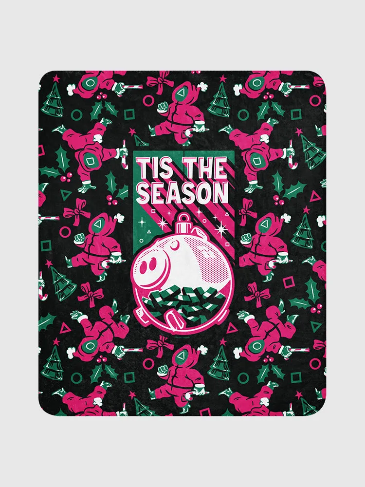 Squid Game Tis' The Season Sherpa Blanket