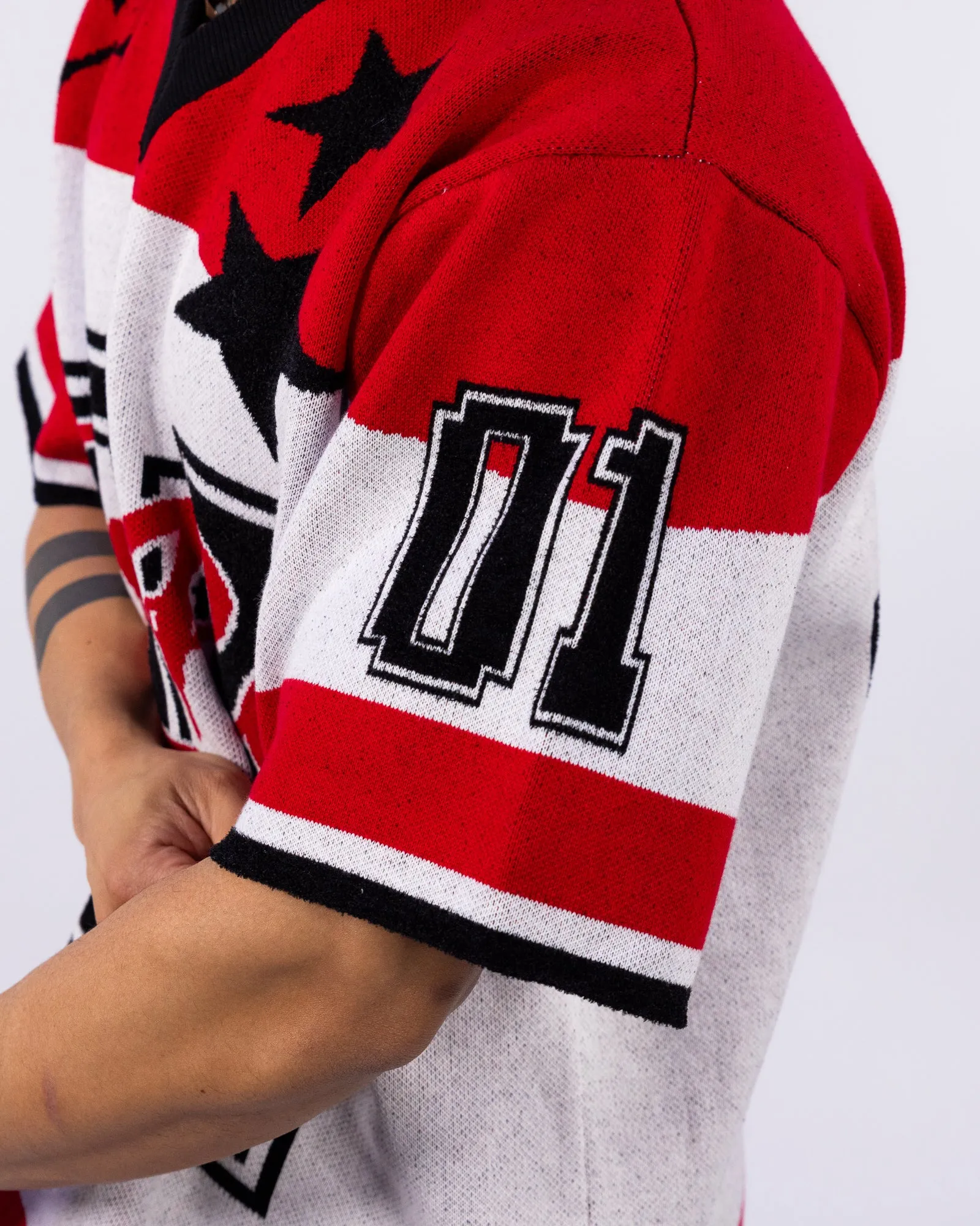 Star Varsity Men's Red Knit Tee