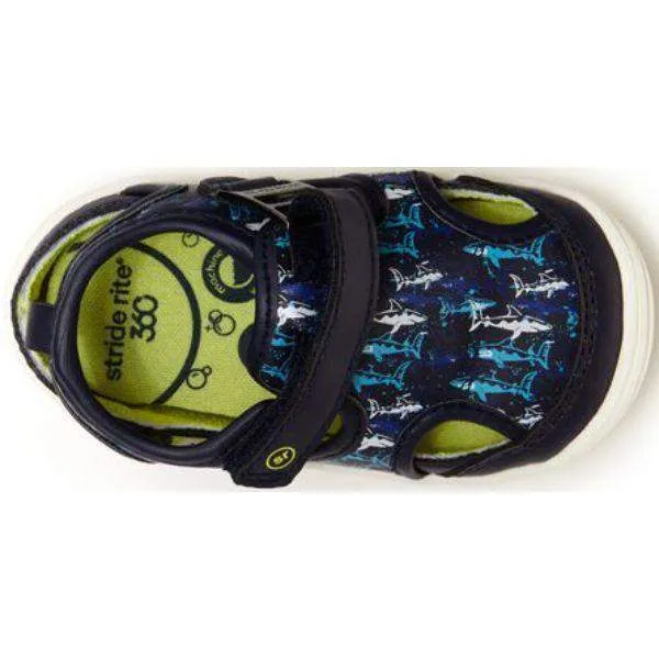 Stride Rite Wave Blue Infant/Toddler Sandals (Water Friendly/Machine Washable)