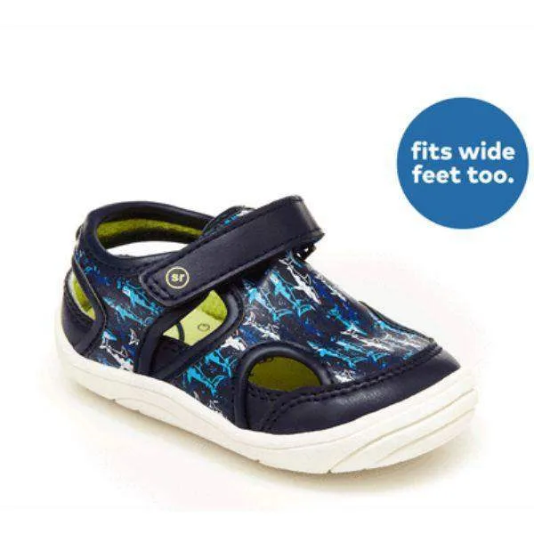 Stride Rite Wave Blue Infant/Toddler Sandals (Water Friendly/Machine Washable)