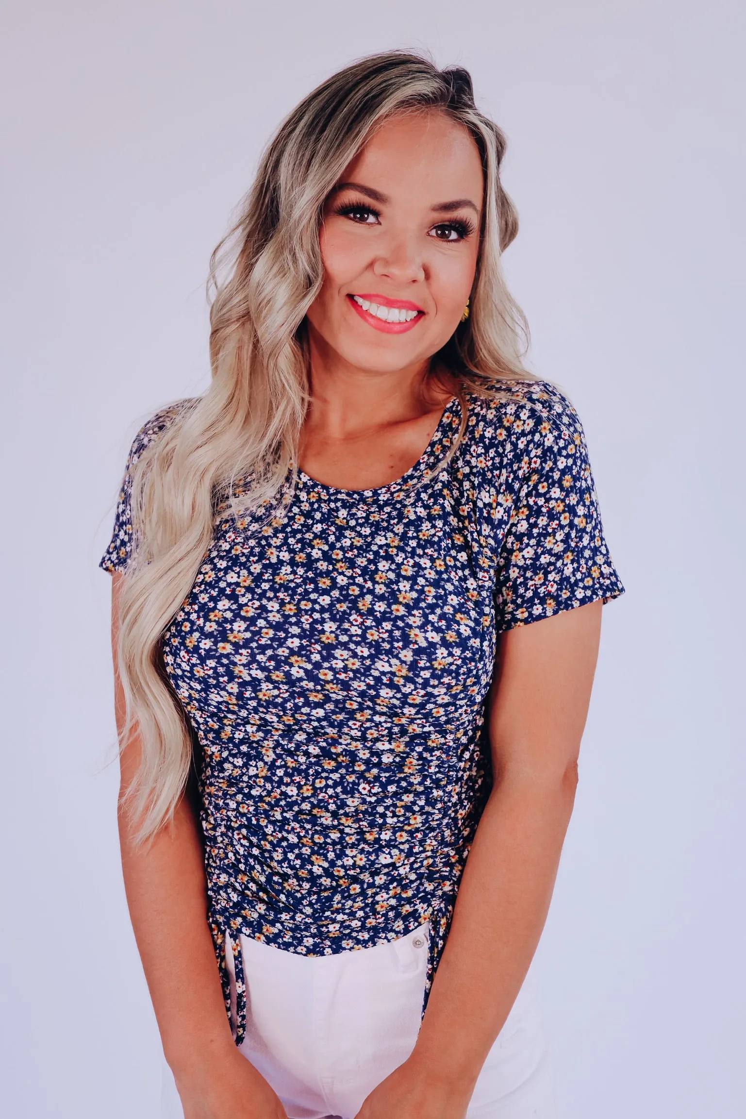 Sunny Meadows Floral Crop Top