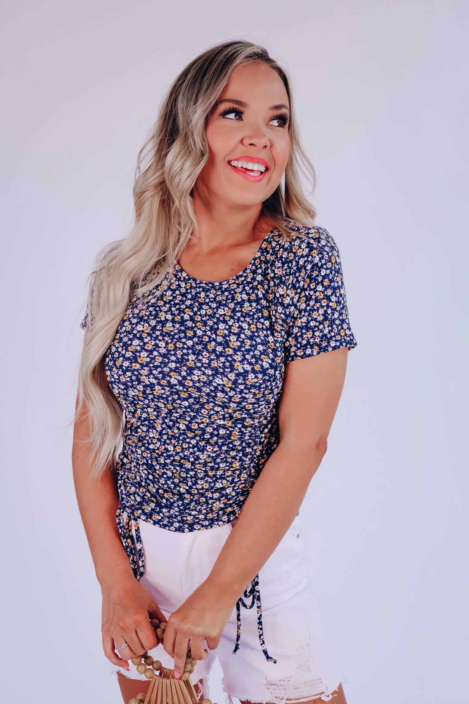 Sunny Meadows Floral Crop Top