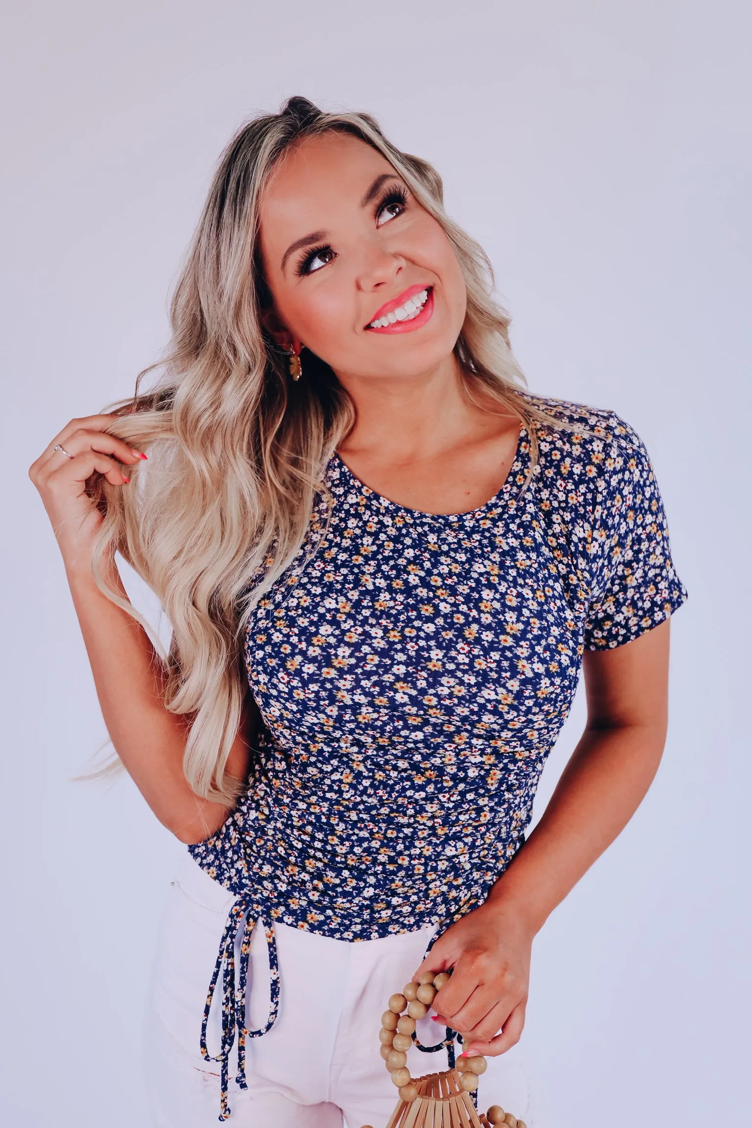 Sunny Meadows Floral Crop Top