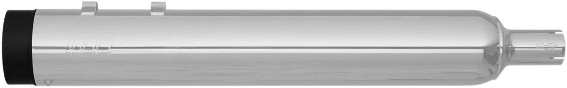 SuperTrapp 144-65226 4in. Stout Slip-On Muffler - Chrome/Black Ceramic