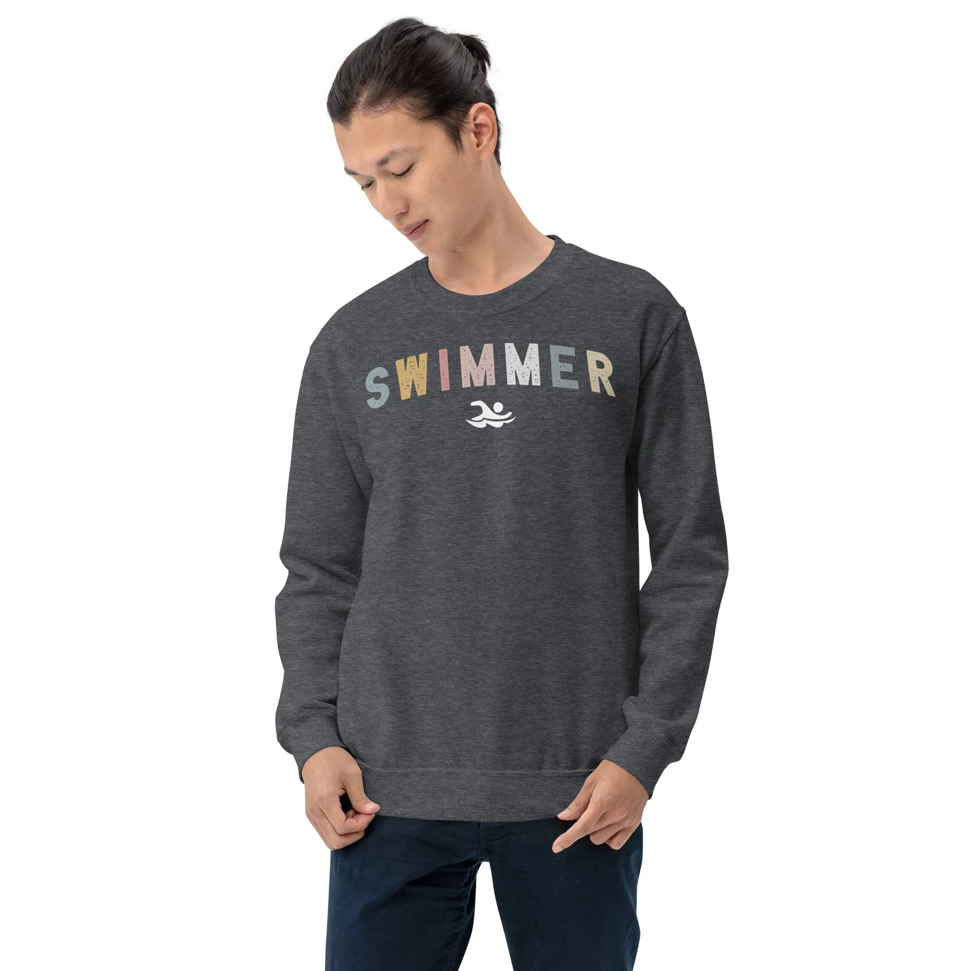 Swimmer Retro Unisex Staple Crewneck Sweatshirt
