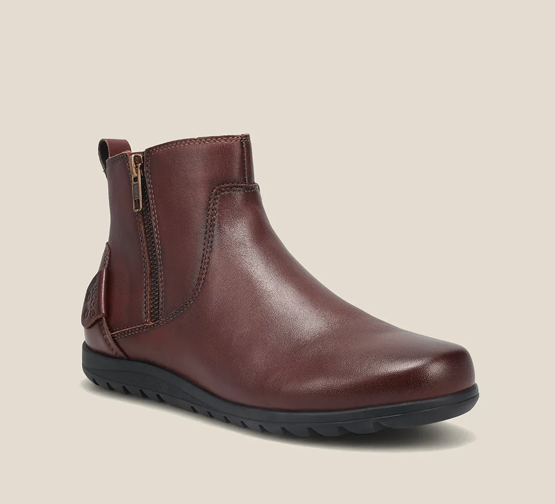 Taos Select Leather Boot Available in Wide Widths in Whiskey