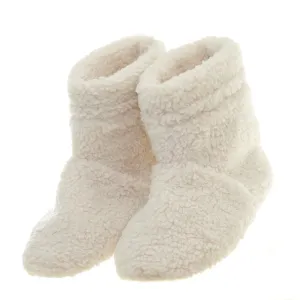 Teddy Boulce Slipper Boots - Cream