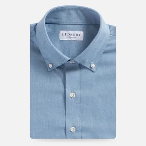 The Bay Blue Malone Washed Twill Custom Shirt