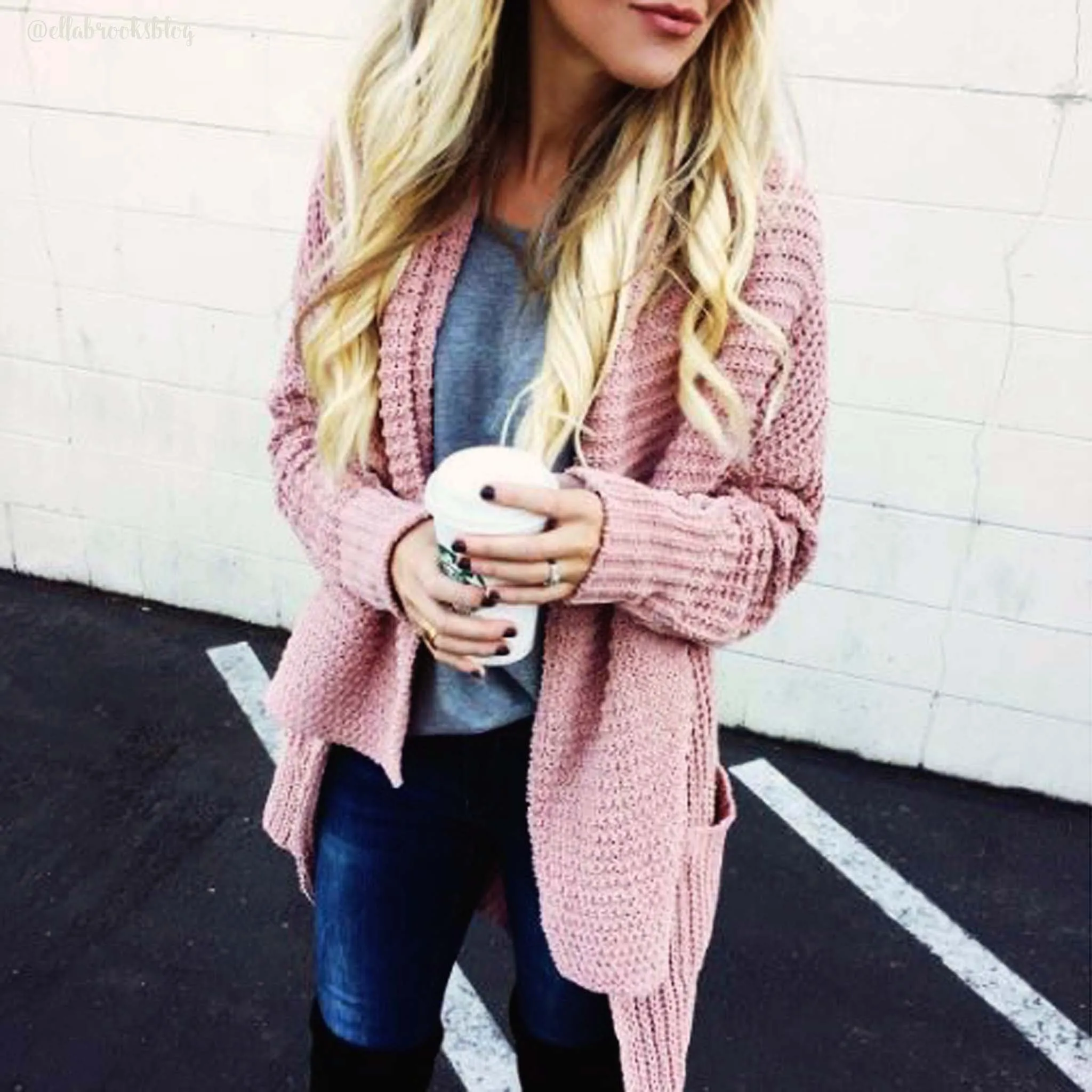 The Boston Bundle Sweater in Mauve