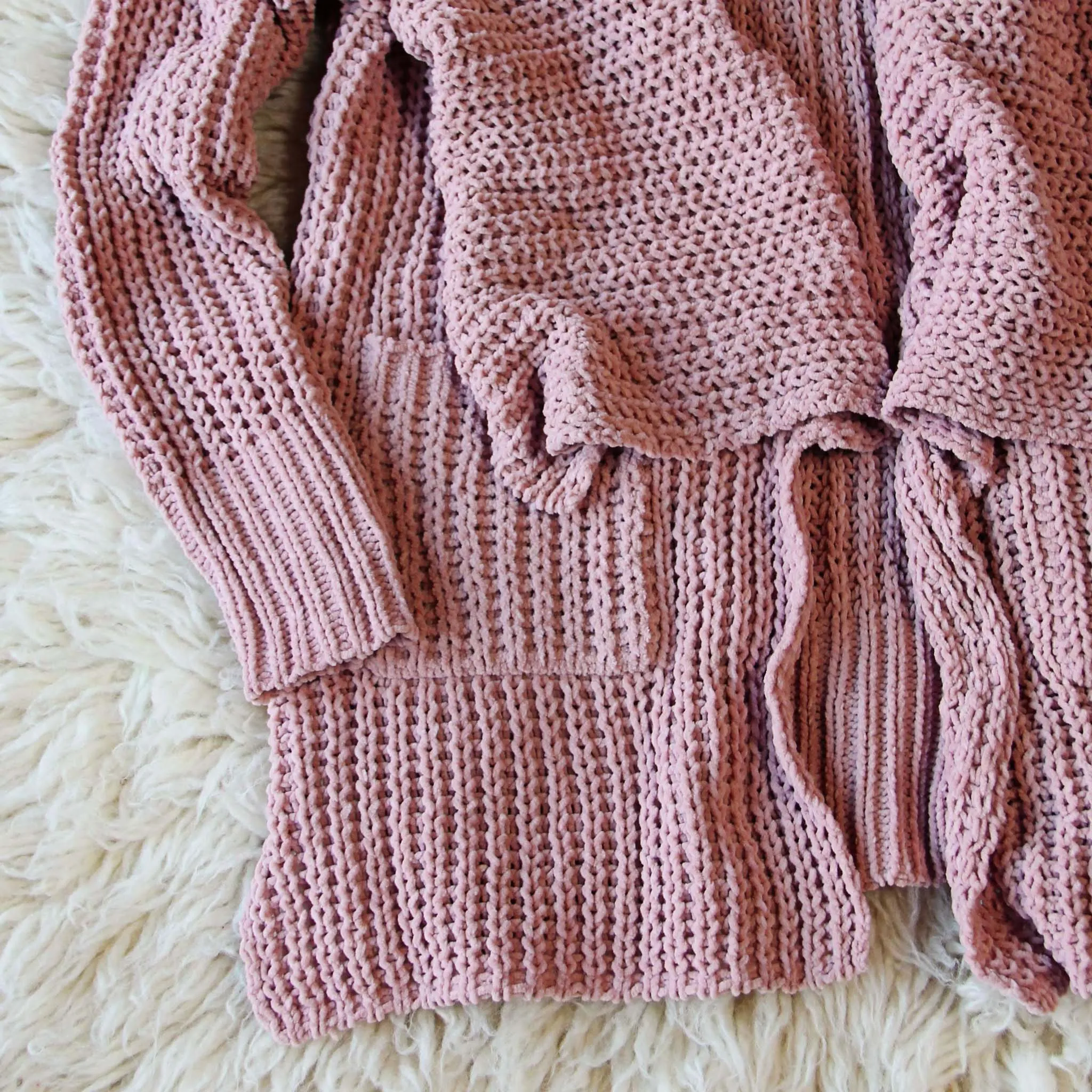 The Boston Bundle Sweater in Mauve
