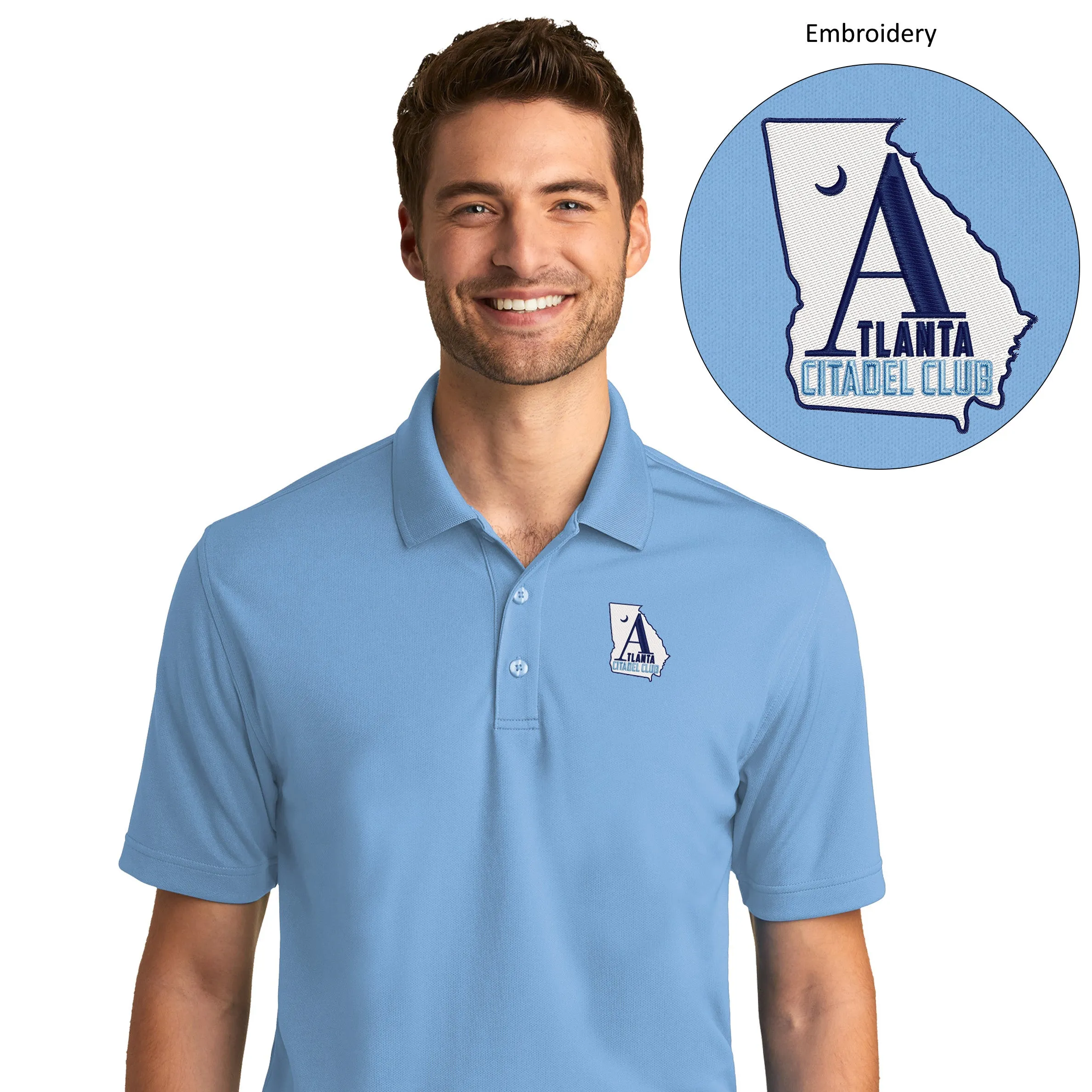 The Citadel, Atlanta Citadel Club UV Micro-Mesh Polo Shirt
