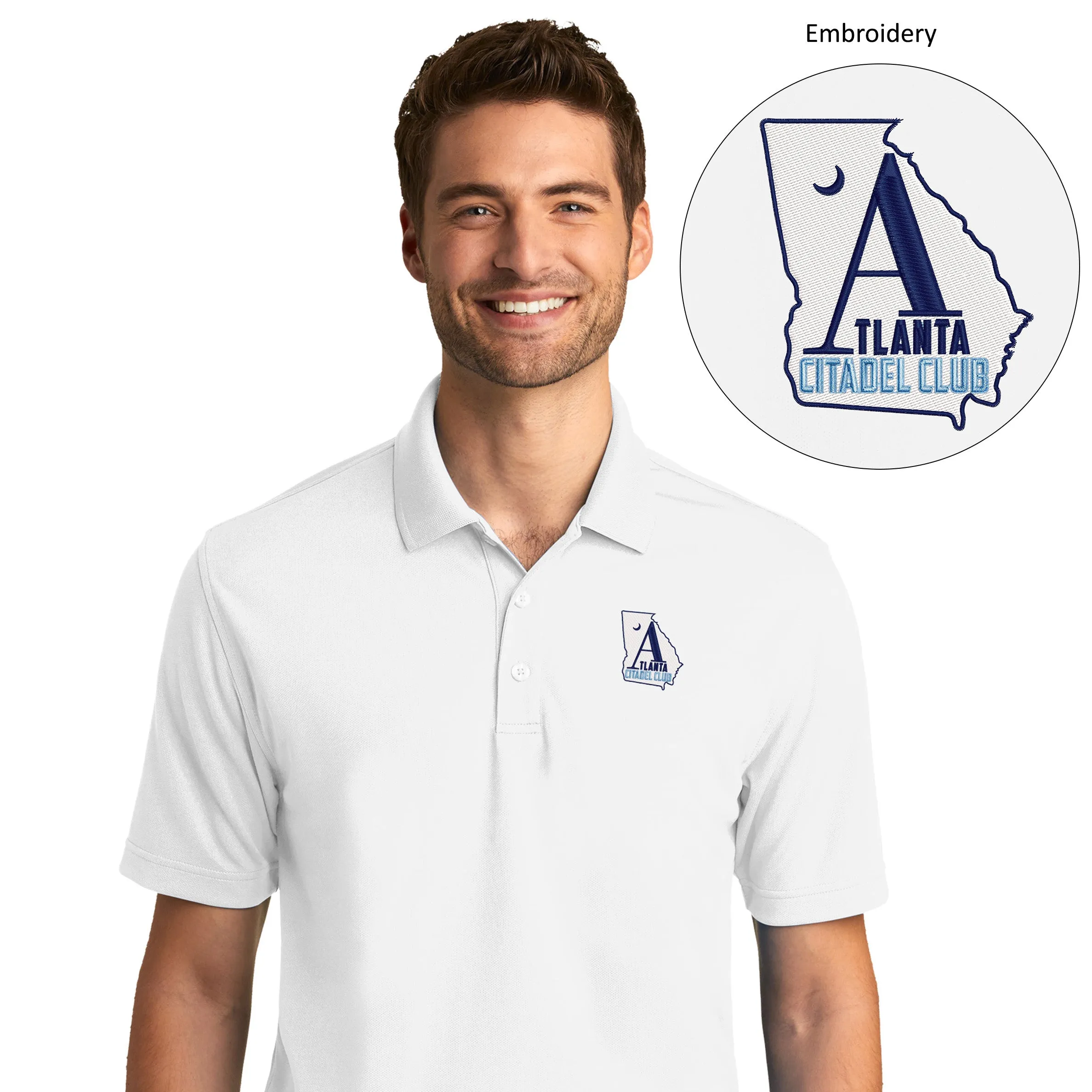 The Citadel, Atlanta Citadel Club UV Micro-Mesh Polo Shirt