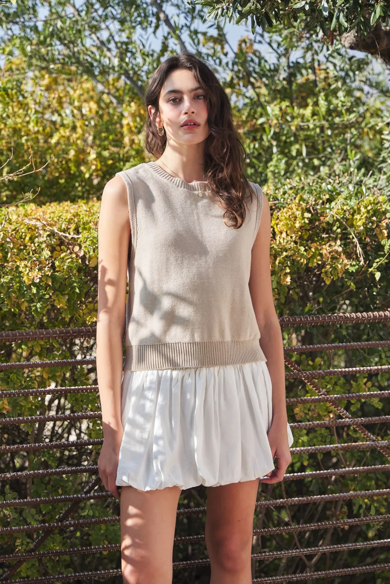 The Reanna Bow Back Sweater Tank