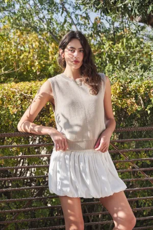 The Reanna Bow Back Sweater Tank