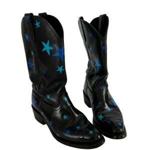 The Star - Hand-Painted Vintage Cowboy Boots
