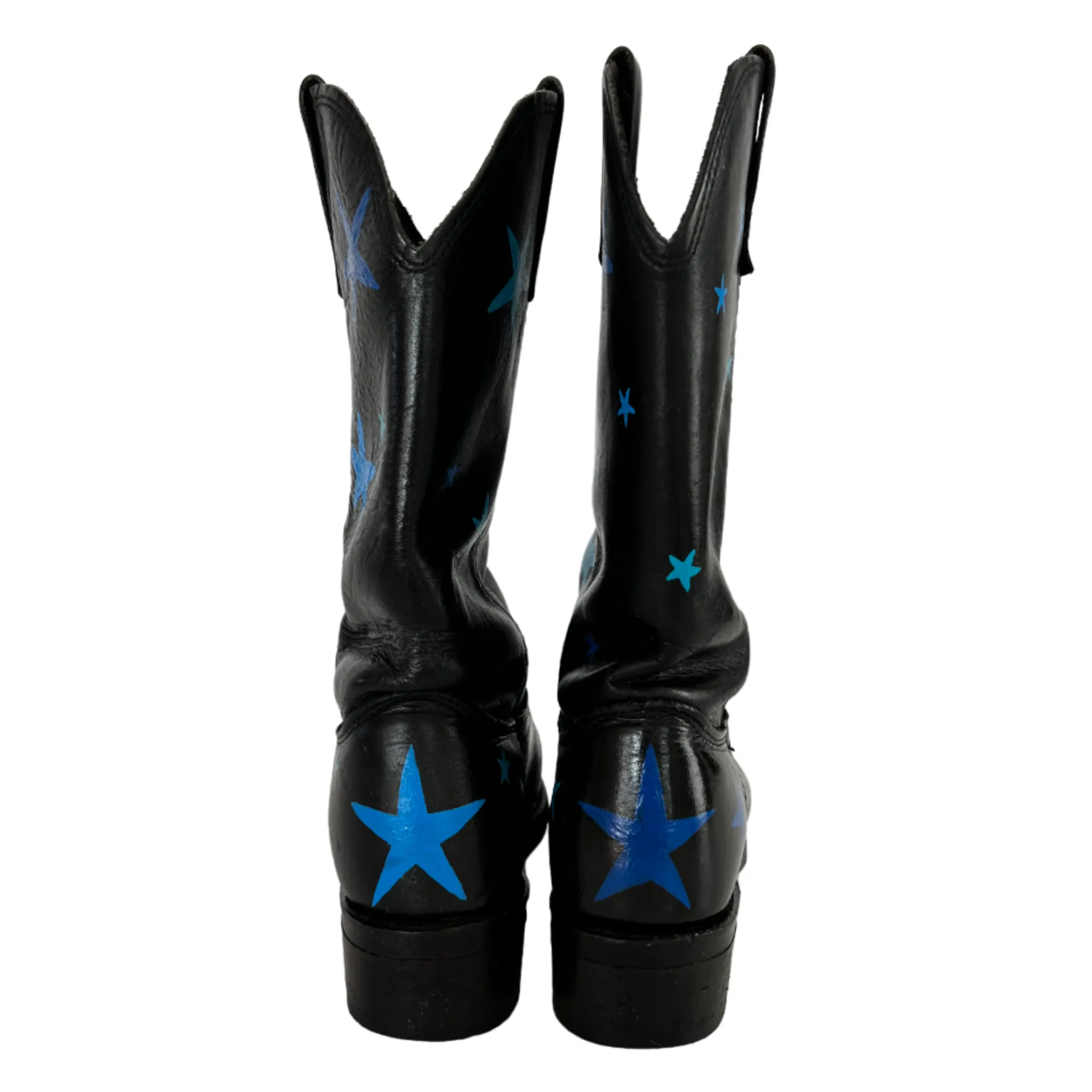 The Star - Hand-Painted Vintage Cowboy Boots