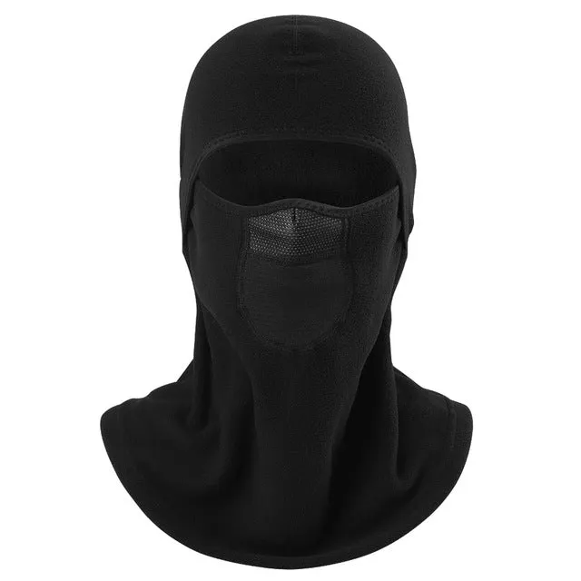 Thermal Polar Fleece Wool Neck Warmer Balaclava Breathable Windproof Bicycle Snowboard Workout Full Face Mask for Cold Weather