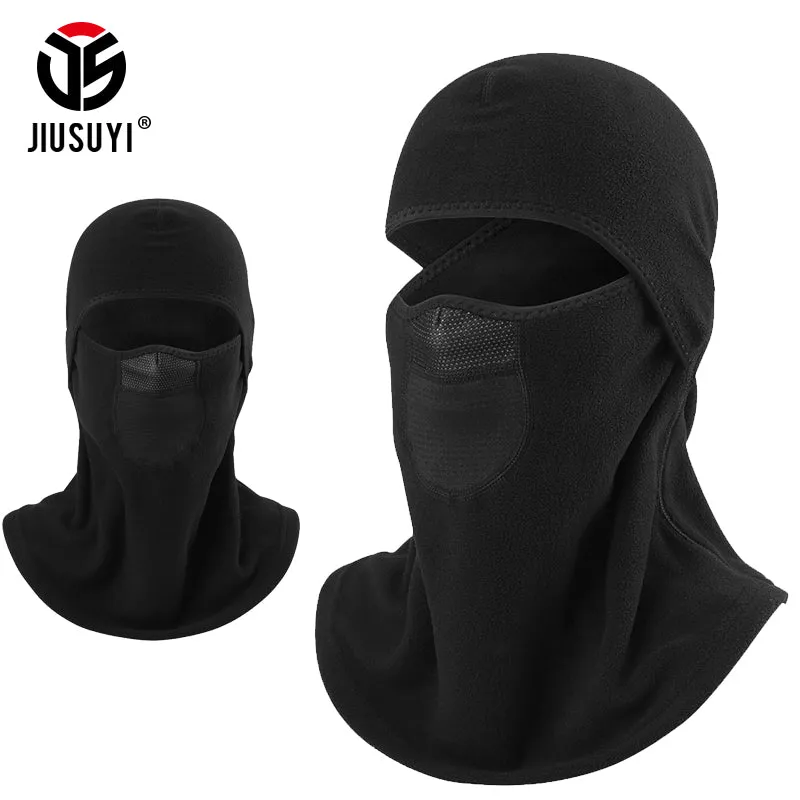 Thermal Polar Fleece Wool Neck Warmer Balaclava Breathable Windproof Bicycle Snowboard Workout Full Face Mask for Cold Weather