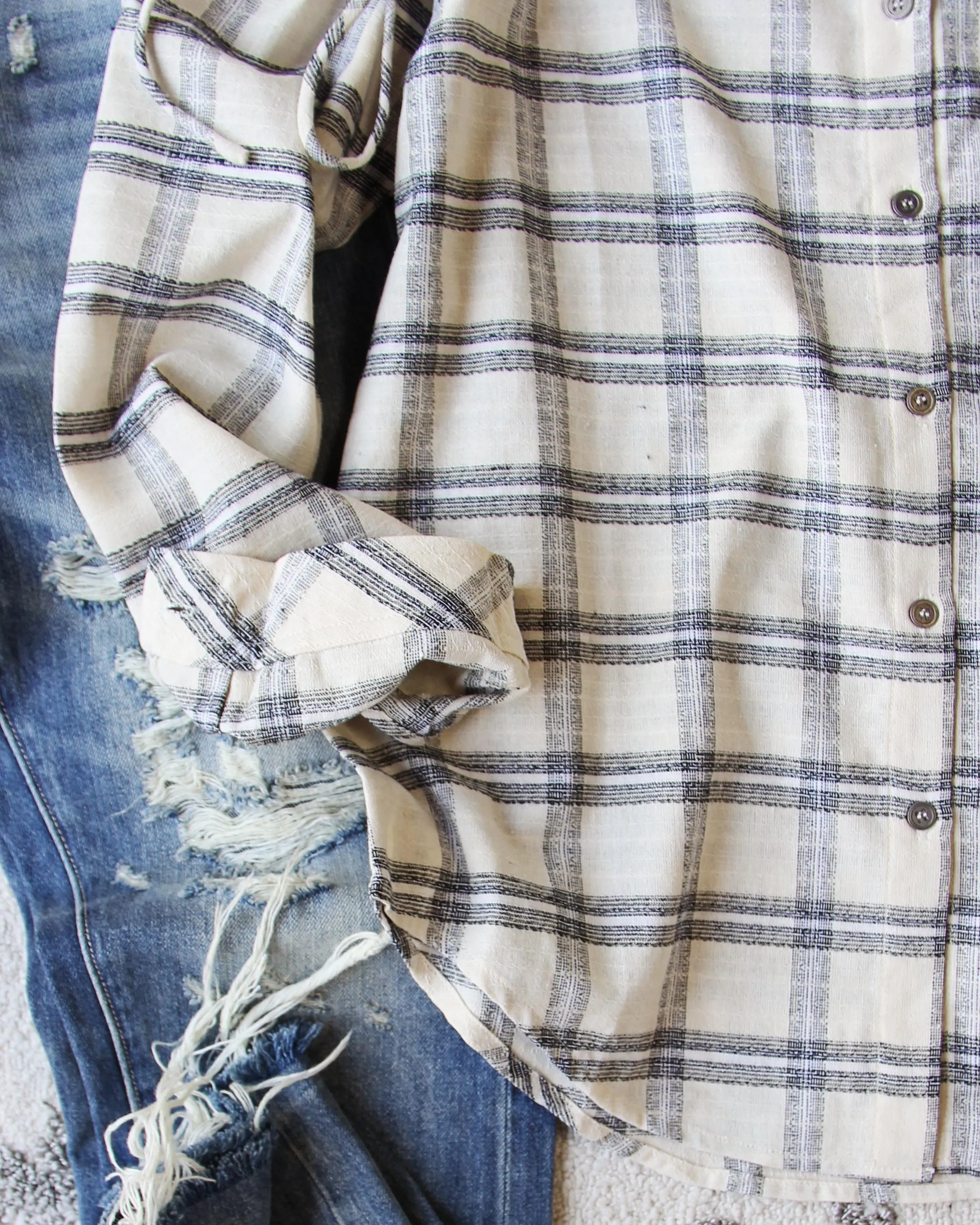 Tied Plaid Top