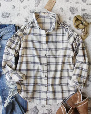 Tied Plaid Top