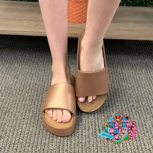 Torrey Yellowbox Sandals - Copper Shimmer