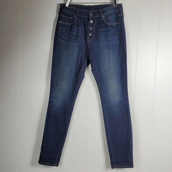 True Religion Halle Button fly super skinny jeans size 27