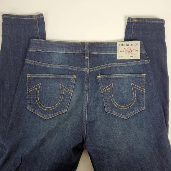 True Religion Halle Button fly super skinny jeans size 27