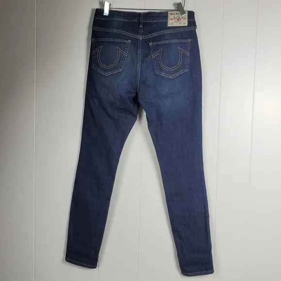 True Religion Halle Button fly super skinny jeans size 27