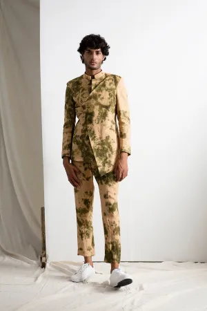 Truman - Tie & Dye Asymmetric Jacket with Pant Set