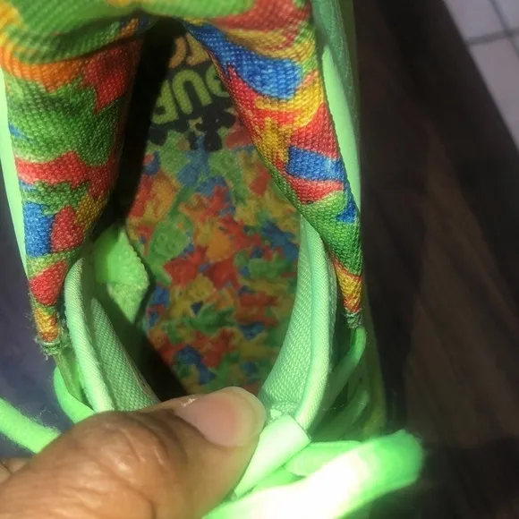 Under Armour x Stephen Curry 7 Sour Patch Kids Youth Lime Green Basketball Shoes