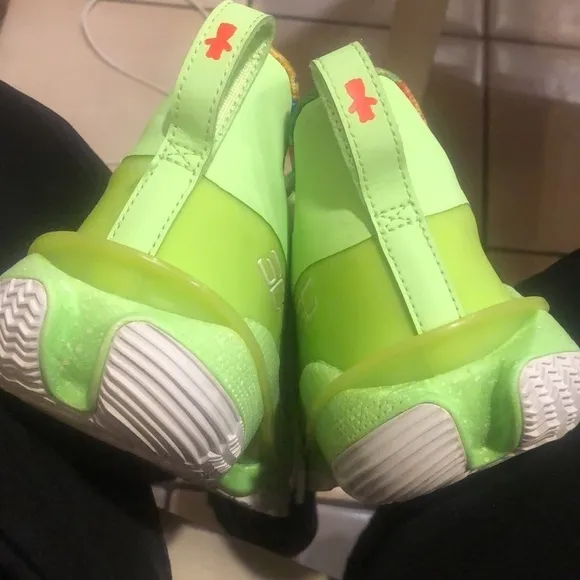 Under Armour x Stephen Curry 7 Sour Patch Kids Youth Lime Green Basketball Shoes