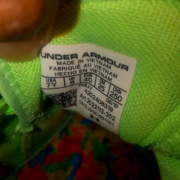 Under Armour x Stephen Curry 7 Sour Patch Kids Youth Lime Green Basketball Shoes