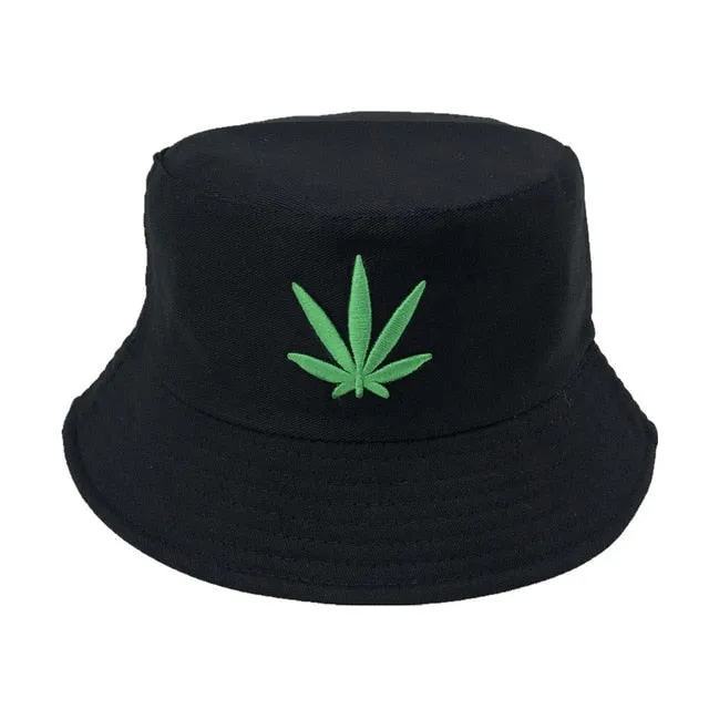 Unisex Embroidered Alien Foldable Bucket Hat Beach