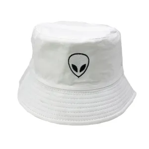 Unisex Embroidered Alien Foldable Bucket Hat Beach