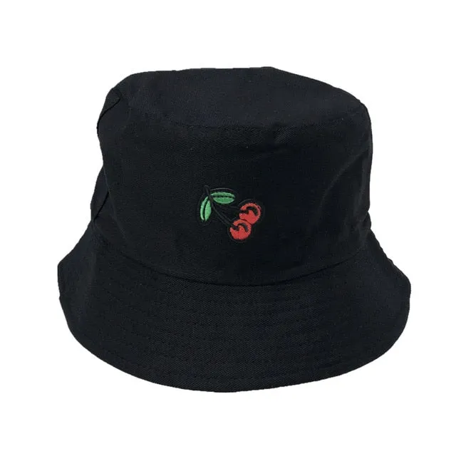 Unisex Embroidered Alien Foldable Bucket Hat Beach