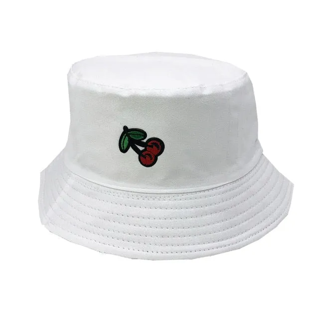 Unisex Embroidered Alien Foldable Bucket Hat Beach