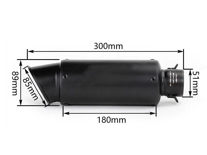 Universal Motorcycle Slip-On Exhaust Muffler