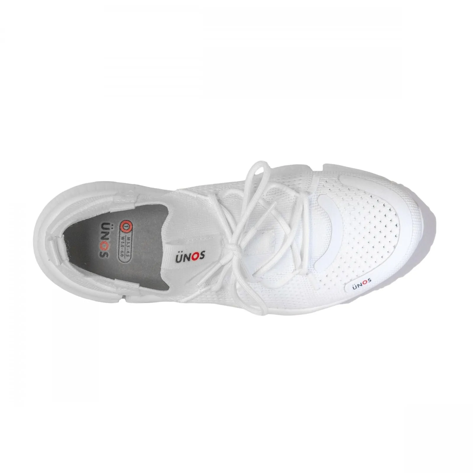 Unos By Sz Adult Mens Womens Low Top Neillum Sneakers White M 8.0-9.0/W 9.5-10.5