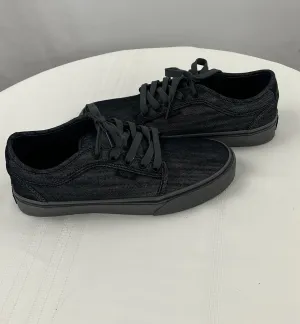 Vans Skate Chukka Low Black Gray Denim Classic Sneakers Men's Size 6.5 NIB