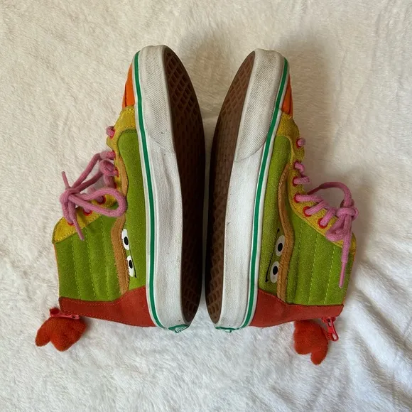 Vans x Sesame Street Cookie Monster Oscar The Grouch Kids High-Top Sneakers 3