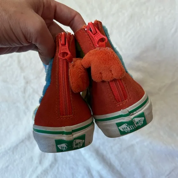 Vans x Sesame Street Cookie Monster Oscar The Grouch Kids High-Top Sneakers 3