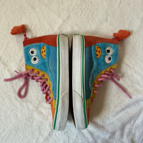 Vans x Sesame Street Cookie Monster Oscar The Grouch Kids High-Top Sneakers 3