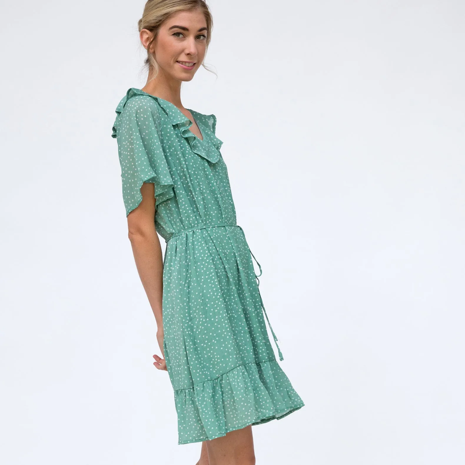 Vintage Sweetheart-Dot Swing Dress