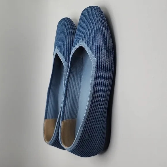 Vivaia Margot Women's Casual Flat Denim Blue Size 38 EU 7-7.5 US