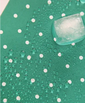 Waterproof Fabric White Polkadots on Green per Yard 24666 - 115