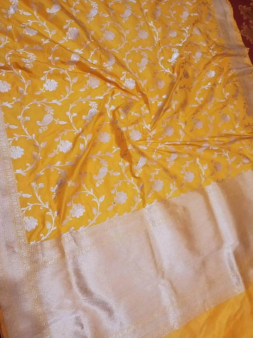 Wedding Saree India - Banarasi  Silk Saree with exquisite border