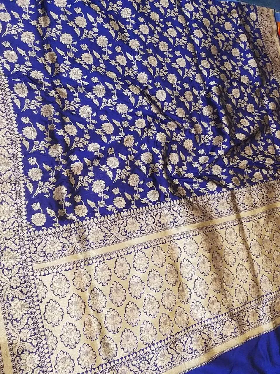 Wedding Saree India - Banarasi  Silk Saree with exquisite border