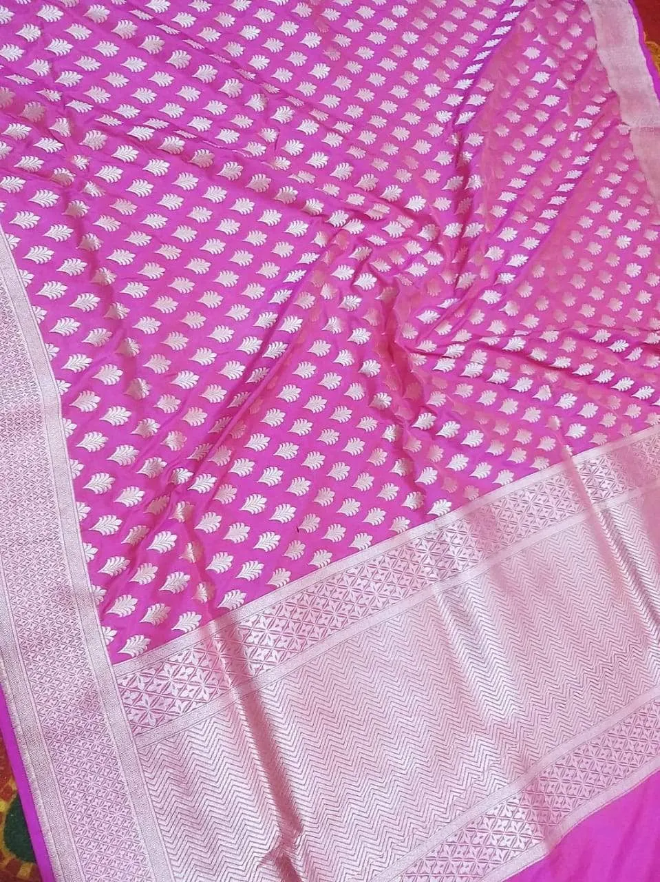 Wedding Saree India - Banarasi  Silk Saree with exquisite border
