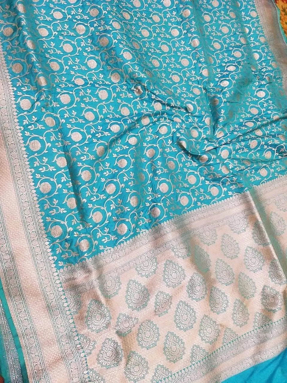 Wedding Saree India - Banarasi  Silk Saree with exquisite border